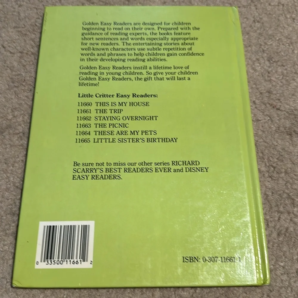 Mercer Mayer Vintage Book Lot 4 Little Critter Golden Shape Book 1982